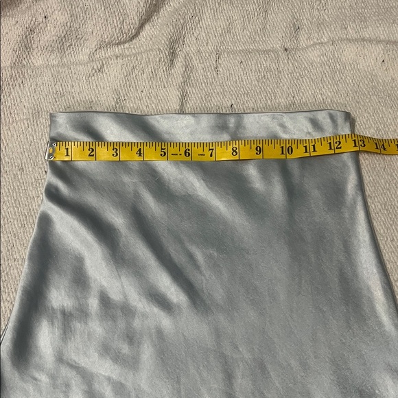 The Impeccable Pig Shimmering Light Blue Strapless Dress - Picture 3 of 5